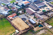 Vue aérienne de Écurie Eichenlaub à Herxheim bei Landau dans le département Rhénanie-Palatinat, Allemagne