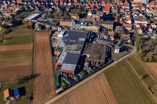 Vue oblique de BRASSERIE BELLHEIMER - PARK & Bellheimer Breweries GmbH & Co. KG à Bellheim dans le département Rhénanie-Palatinat, Allemagne
