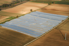 Vue aérienne de Niederhochstadt à le quartier Niederlustadt in Lustadt dans le département Rhénanie-Palatinat, Allemagne