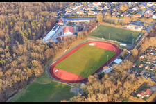 Photographie aérienne de Stade Franz Hage à Bellheim dans le département Rhénanie-Palatinat, Allemagne