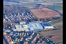Vue aérienne de Kardex Remstar à Bellheim dans le département Rhénanie-Palatinat, Allemagne