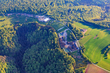 Vue aérienne de COMPOST ALSACE BOSSUE dans le quartier de Moderfeld à Zittersheim dans le département Bas Rhin, France