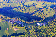 Vue aérienne de COMPOST ALSACE BOSSUE dans le quartier de Moderfeld à Puberg dans le département Bas Rhin, France