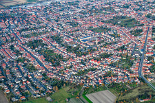 Vue aérienne de Chemin de Lachener à Haßloch dans le département Rhénanie-Palatinat, Allemagne