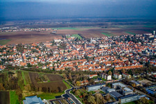 Photographie aérienne de Centre-ville vu du sud-ouest à Kandel dans le département Rhénanie-Palatinat, Allemagne