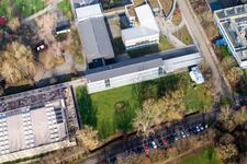 Vue aérienne de Jardin de l'école IGS à Kandel dans le département Rhénanie-Palatinat, Allemagne