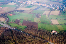 Photographie aérienne de Erlenbach bei Kandel dans le département Rhénanie-Palatinat, Allemagne