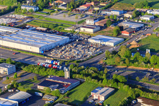 Vue aérienne de MAFI Transport Systems GmbH à Tauberbischofsheim dans le département Bade-Wurtemberg, Allemagne