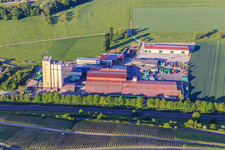 Vue aérienne de BAGeno Raiffeisen eG à le quartier Markelsheim in Bad Mergentheim dans le département Bade-Wurtemberg, Allemagne