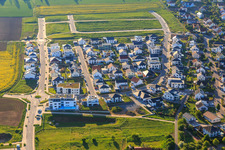Vue aérienne de Nouvelle zone de développement Merkurweg à Weikersheim dans le département Bade-Wurtemberg, Allemagne