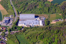 Vue aérienne de Refresco Germany GmbH à Grünsfeld dans le département Bade-Wurtemberg, Allemagne