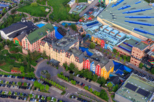Vue aérienne de Hôtel d'aventure 4 étoiles supérieur « Krønasår » dans la Rulantica d'Europa-Park Rust à Rust dans le département Bade-Wurtemberg, Allemagne