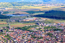Vue aérienne de Vue de Rulantica depuis le sud-ouest d'Europa-Park Rust à Rust dans le département Bade-Wurtemberg, Allemagne