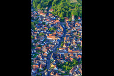 Vue aérienne de Rue principale à Malterdingen dans le département Bade-Wurtemberg, Allemagne