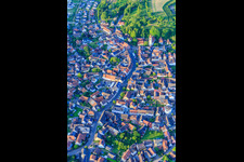 Vue aérienne de Rue principale à Malterdingen dans le département Bade-Wurtemberg, Allemagne
