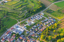 Vue aérienne de Nouvelle zone de développement Fernecker Tal à Malterdingen dans le département Bade-Wurtemberg, Allemagne