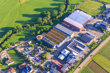 Vue aérienne de Wasserkraft Volk AG, Deco Point Mayer et Götz + Moriz GmbH - Matériaux de construction à le quartier Bleibach in Gutach im Breisgau dans le département Bade-Wurtemberg, Allemagne