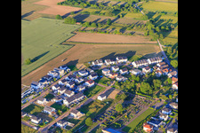 Vue aérienne de Nouvelle zone de développement Wellinger Straße à Wyhl am Kaiserstuhl dans le département Bade-Wurtemberg, Allemagne