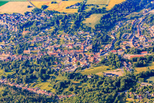 Photographie aérienne de Vue du nord à le quartier Leimbach in Mansfeld dans le département Saxe-Anhalt, Allemagne