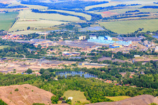 Vue aérienne de KME Mansfeld GmbH de l'est à le quartier Großörner in Mansfeld dans le département Saxe-Anhalt, Allemagne