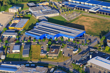 Vue aérienne de Zone commerciale de Berner Feld avec AMR GmbH à Rottweil dans le département Bade-Wurtemberg, Allemagne