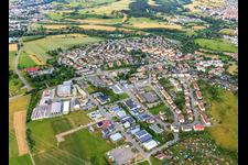 Vue aérienne de Vue du quartier depuis l'ouest à Balingen dans le département Bade-Wurtemberg, Allemagne
