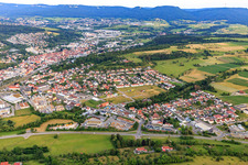 Vue aérienne de Vue de la ville depuis le nord-ouest à Balingen dans le département Bade-Wurtemberg, Allemagne