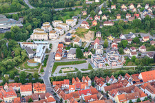 Vue aérienne de Stingstraße avec agence pour l'emploi Balingen à Balingen dans le département Bade-Wurtemberg, Allemagne