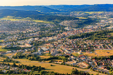 Vue aérienne de Vue de la ville depuis le nord à Balingen dans le département Bade-Wurtemberg, Allemagne