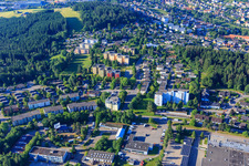 Vue aérienne de Développement résidentiel sur Schwarzwaldstr à le quartier Saint Georgen im Schwarzwald in St. Georgen im Schwarzwald dans le département Bade-Wurtemberg, Allemagne