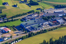 Vue aérienne de WE AUDIO SYSTEMS et 3D-WERK Black Forest GmbH à le quartier Saint Georgen im Schwarzwald in St. Georgen im Schwarzwald dans le département Bade-Wurtemberg, Allemagne