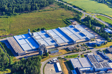 Vue aérienne de RENA Technologies GmbH, MS Heat Treatment Technology GmbH et Pieper Group GmbH à Mönchweiler dans le département Bade-Wurtemberg, Allemagne