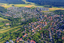 Vue aérienne de Vue d'ensemble de la ville depuis le sud-est à Niedereschach dans le département Bade-Wurtemberg, Allemagne