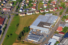 Vue aérienne de Döllken-Profiltechnik GmbH à Dunningen dans le département Bade-Wurtemberg, Allemagne
