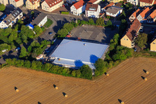 Photographie aérienne de Chantier de construction du nouveau marché Netto à Saarstr. à Kandel dans le département Rhénanie-Palatinat, Allemagne