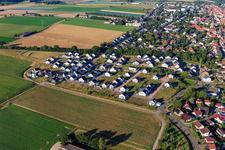 Vue aérienne de Nouvelle zone de développement K2 vue de l'ouest à Kandel dans le département Rhénanie-Palatinat, Allemagne