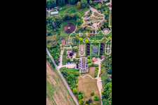 Vue aérienne de Jardin des Sens à Merzig dans le département Sarre, Allemagne