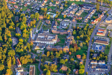 Vue aérienne de Klinikum Merzig GmbH à but non lucratif de Norden à Merzig dans le département Sarre, Allemagne