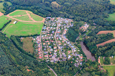 Vue aérienne de De l'ouest à le quartier Honzrath in Beckingen dans le département Sarre, Allemagne