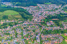 Vue aérienne de Du nord-ouest à le quartier Düppenweiler in Beckingen dans le département Sarre, Allemagne