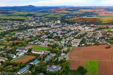 Vue aérienne de De l'ouest à Lebach dans le département Sarre, Allemagne
