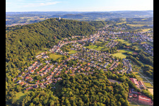 Vue aérienne de Du sud-ouest à Tholey dans le département Sarre, Allemagne