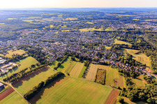 Vue aérienne de Du nord-ouest à le quartier Hülzweiler in Schwalbach dans le département Sarre, Allemagne