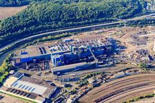 Vue aérienne de Aciérie Saarstahl LD à Völklingen dans le département Sarre, Allemagne