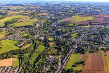 Vue aérienne de Du sud-ouest à le quartier Köllerbach in Püttlingen dans le département Sarre, Allemagne