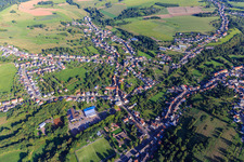 Vue aérienne de Vue d'ensemble de la ville depuis le sud à le quartier Kölln in Püttlingen dans le département Sarre, Allemagne