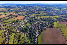 Vue aérienne de Du sud-ouest à le quartier Etzenhofen in Püttlingen dans le département Sarre, Allemagne