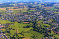 Vue aérienne de Du sud-ouest à Heusweiler dans le département Sarre, Allemagne