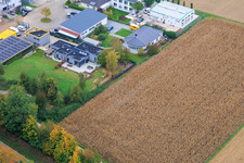 Vue aérienne de Parc industriel Auf dem Viertel avec AGILEXS Agil Express Service GmbH et AgilBox Selfstorage à Bad Bergzabern dans le département Rhénanie-Palatinat, Allemagne