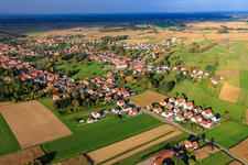 Vue aérienne de Rue des Forgerons à Seebach dans le département Bas Rhin, France